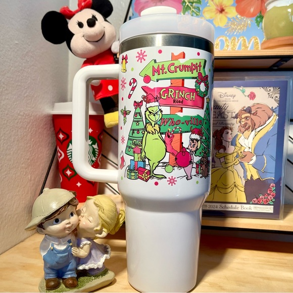 Merry Christmas The Grinch Disney Tumbler Brand new 40 oz double wall stainless - Picture 5 of 9